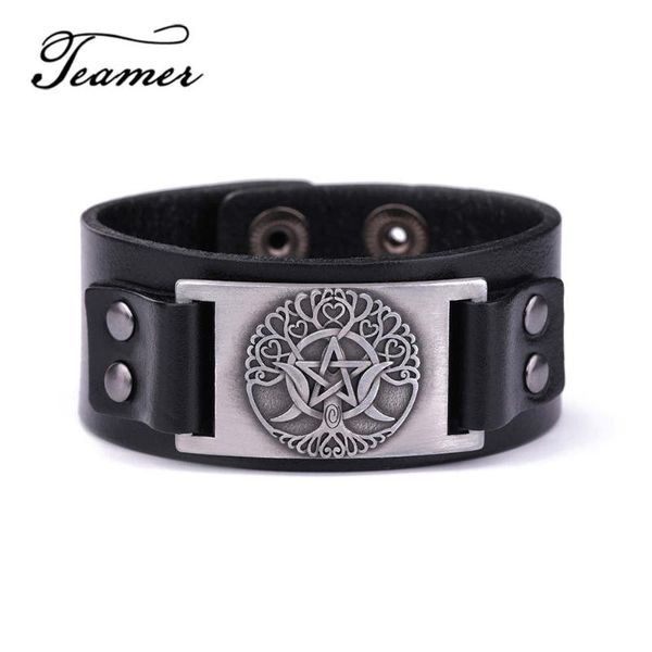 charm armband teamer märke design easy buckle wide smycken med moon tree of life pattern läder zodiac man present, Golden;silver
charm armband teamer märke design easy buckle wide smycken med moon tree of life pattern läder zodiac man present, Golden;silver