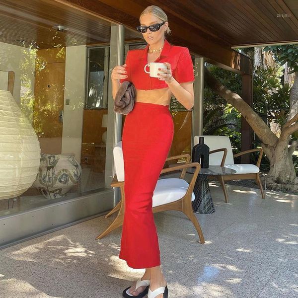 two piece dress fashion summer set 2021 single-breasted short sleeve cropped blazer matching tight slit long skirt party club outfits, White
two piece dress fashion summer set 2021 single-breasted short sleeve cropped blazer matching tight slit long skirt party club outfits, White