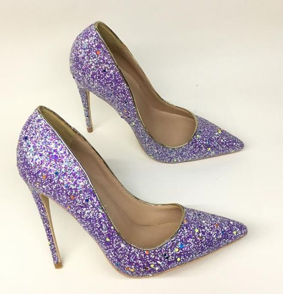 dress shoes women purple bling glitter thin high heels wedding ladies pointed toe banquet pumps woman slip-on, Black
dress shoes women purple bling glitter thin high heels wedding ladies pointed toe banquet pumps woman slip-on, Black