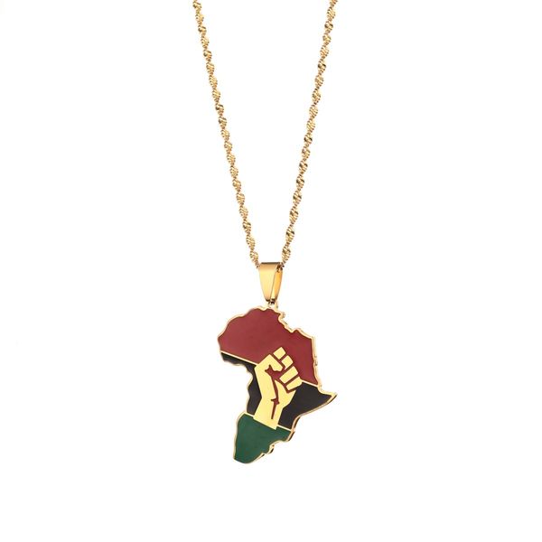 stainless steel africa map ethiopia flag pendant necklace gold color jewelry for women men, Silver
stainless steel africa map ethiopia flag pendant necklace gold color jewelry for women men, Silver