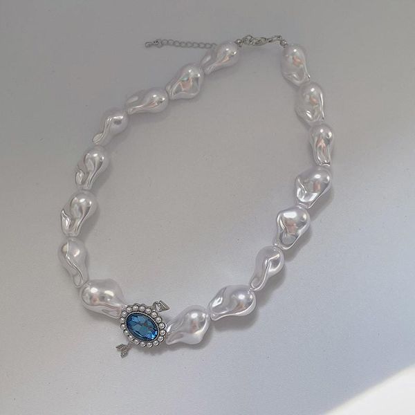 chains yangliujia irregular baroque pearls necklace personality, fashion ms jewelry crystal pendant 2021, Silver
chains yangliujia irregular baroque pearls necklace personality, fashion ms jewelry crystal pendant 2021, Silver