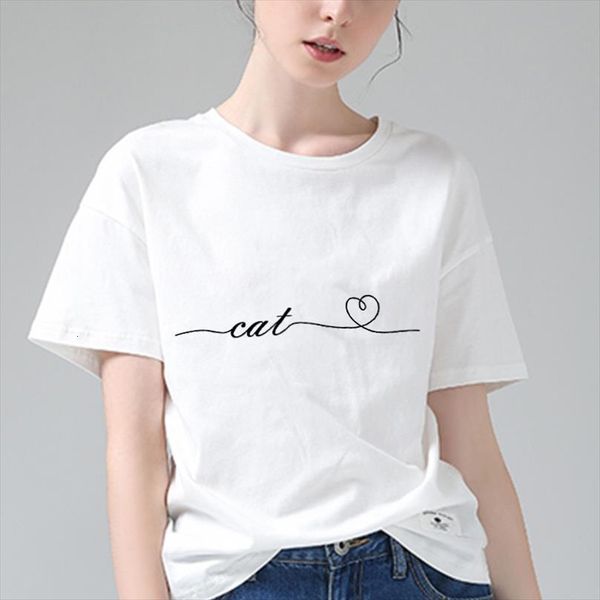 summer femme harajuku hand and mens women drawn cat printed section short sleeve white female clothing, White;black
summer femme harajuku hand and mens women drawn cat printed section short sleeve white female clothing, White;black