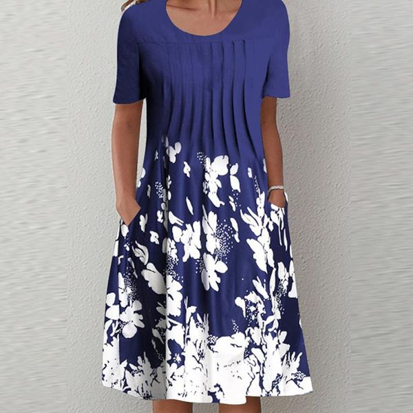 party dresses women dress summer fashion elegant o-neck short sleeve a-line ladies vintage floral printed casual loose, White;black
party dresses women dress summer fashion elegant o-neck short sleeve a-line ladies vintage floral printed casual loose, White;black
