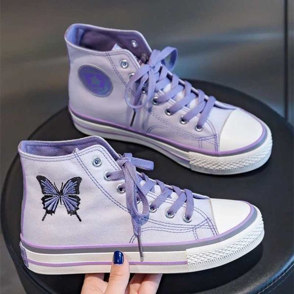 high purple sneakers women's fashion 2021 canvas shoes women vintage tennis female butterfly school girl flat y0907, Black
high purple sneakers women's fashion 2021 canvas shoes women vintage tennis female butterfly school girl flat y0907, Black