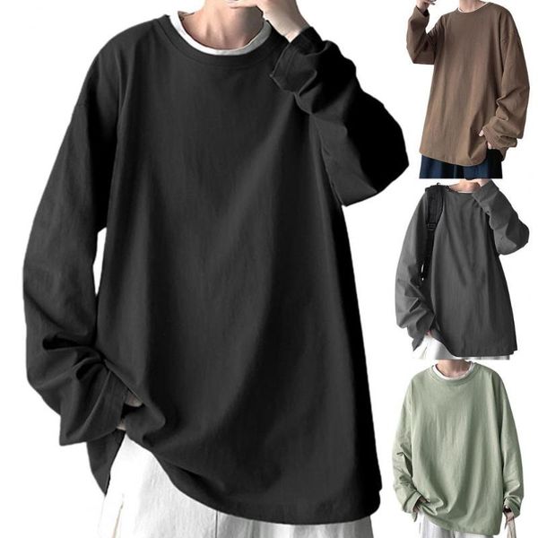 men's hoodies & sweatshirts 2021 stylish t-shirt solid color all match skin-friendly breathable o neck long sleeve men easy to wash for, Black
men's hoodies & sweatshirts 2021 stylish t-shirt solid color all match skin-friendly breathable o neck long sleeve men easy to wash for, Black