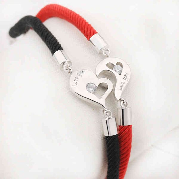 chinese style products student creative jewelry can be engraved korean fashion red rope bracelet iloveyou heart-shaped couple
chinese style products student creative jewelry can be engraved korean fashion red rope bracelet iloveyou heart-shaped couple