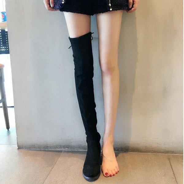 boots inner heightening 2021 women's shoes over knee boots, shoes, low heel elastic, Black
boots inner heightening 2021 women's shoes over knee boots, shoes, low heel elastic, Black
