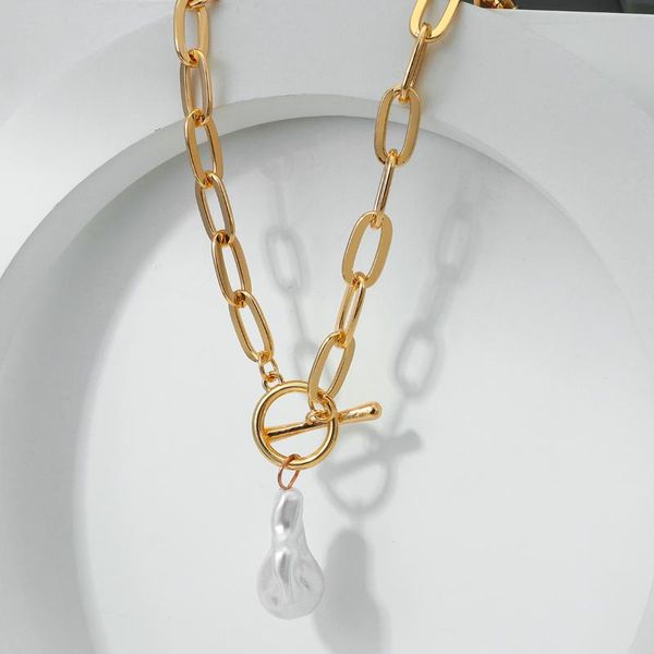 chains fashion irregular big pearl pendant necklaces for women chunky chain baroque metal 2021 teen jewelry gift, Silver
chains fashion irregular big pearl pendant necklaces for women chunky chain baroque metal 2021 teen jewelry gift, Silver