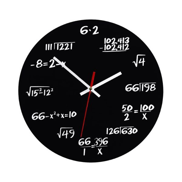 creative mathematics blackboard clock wall teacher gift for classroom home office (black) clocks
creative mathematics blackboard clock wall teacher gift for classroom home office (black) clocks