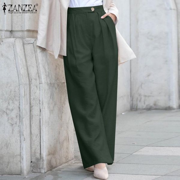 women's pants & capris elegant work solid women casual high waist trouser zanzea loose wide leg zipper pantalon palazzo oversized retro, Black;white
women's pants & capris elegant work solid women casual high waist trouser zanzea loose wide leg zipper pantalon palazzo oversized retro, Black;white