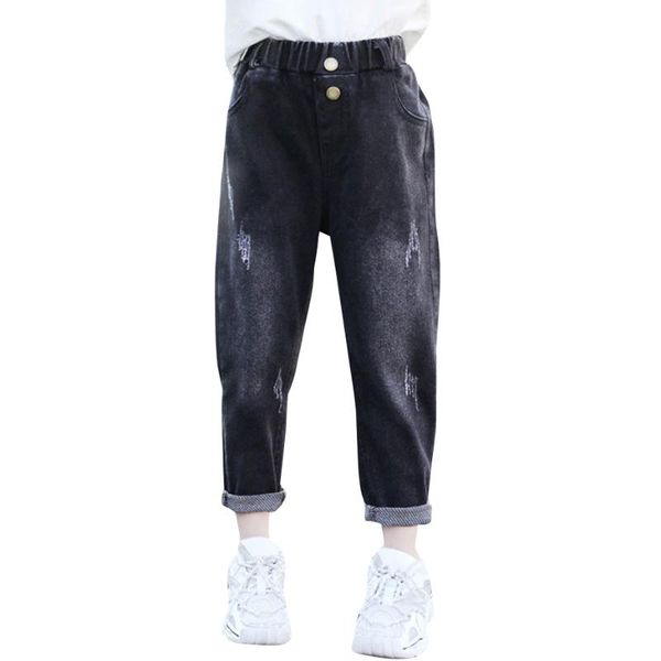 girls jeans spring autumn ripped kids girl solid color children's casual style clothes, Blue
girls jeans spring autumn ripped kids girl solid color children's casual style clothes, Blue