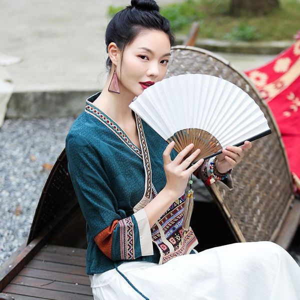 ethnic clothing 2color women style hanfu shirt retro embroidery zen tea chinese casual blouse oriental vintage cardigan coat, Red
ethnic clothing 2color women style hanfu shirt retro embroidery zen tea chinese casual blouse oriental vintage cardigan coat, Red