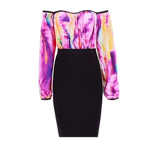 casual dresses 2021 black&purple colorful women bodycon dress long sleeve off shoulder elegant bandage celebrity vestidos party, Black;gray
casual dresses 2021 black&purple colorful women bodycon dress long sleeve off shoulder elegant bandage celebrity vestidos party, Black;gray