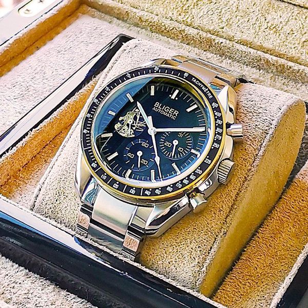 wristwatches miyota 8035 movement bliger brand watch men automatic mechanical mens 40mm waterproof luxury sapphire masculino, Slivery;brown
wristwatches miyota 8035 movement bliger brand watch men automatic mechanical mens 40mm waterproof luxury sapphire masculino, Slivery;brown