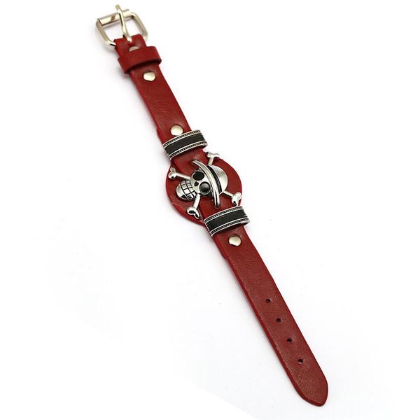 charm bracelets anime one piece luffy's ship flag straw hat skeleton logo 2 colros leather bracelet cosplay bangle gift, Golden;silver
charm bracelets anime one piece luffy's ship flag straw hat skeleton logo 2 colros leather bracelet cosplay bangle gift, Golden;silver