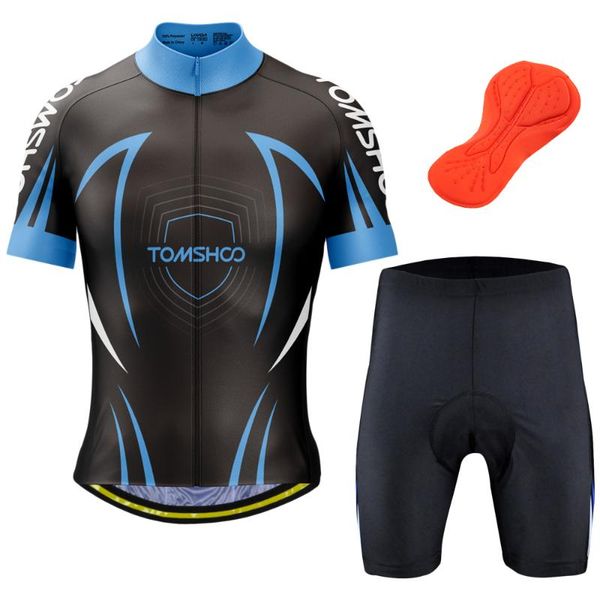racing sets tomshoo men cycling jersey set breathable short sleeve bike shirt with padded shorts mtb bicycle riding biking clothing, Black;blue
racing sets tomshoo men cycling jersey set breathable short sleeve bike shirt with padded shorts mtb bicycle riding biking clothing, Black;blue