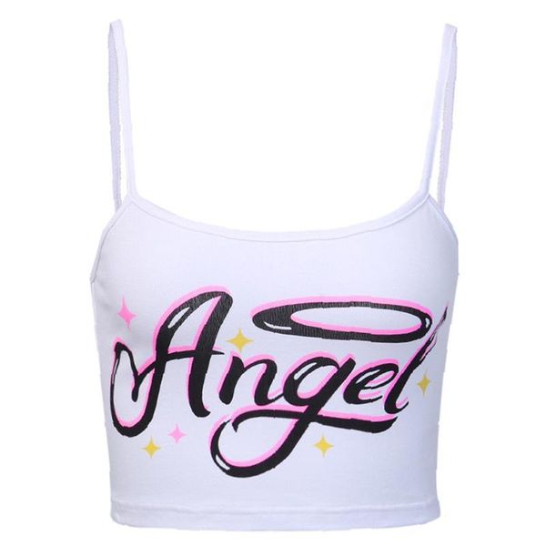 shestyle letter angel printed cotton crop sleeveless backless white summer spaghetti strap women beachwear wholesaleing, Black;white
shestyle letter angel printed cotton crop sleeveless backless white summer spaghetti strap women beachwear wholesaleing, Black;white