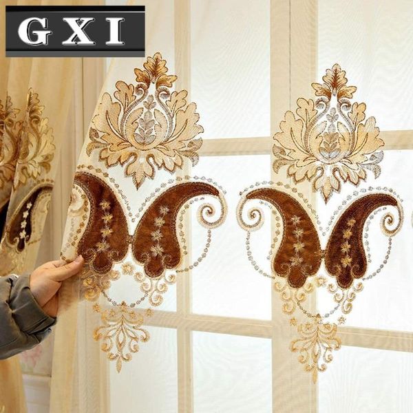 coffee luxury sheer curtain voile curtains european velvet embroidery tulle for living room sliding door window treatment & drapes
coffee luxury sheer curtain voile curtains european velvet embroidery tulle for living room sliding door window treatment & drapes