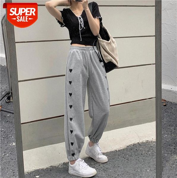 love printed sweatpants women's high waist drawstring pants loose casual #ch9j, Black;gray
love printed sweatpants women's high waist drawstring pants loose casual #ch9j, Black;gray