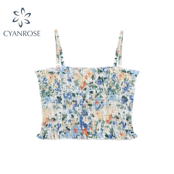 summer women flower printed spaghetti strap korean holiday beach style sleeveless elastic waist ladies slim crop 210515, White
summer women flower printed spaghetti strap korean holiday beach style sleeveless elastic waist ladies slim crop 210515, White