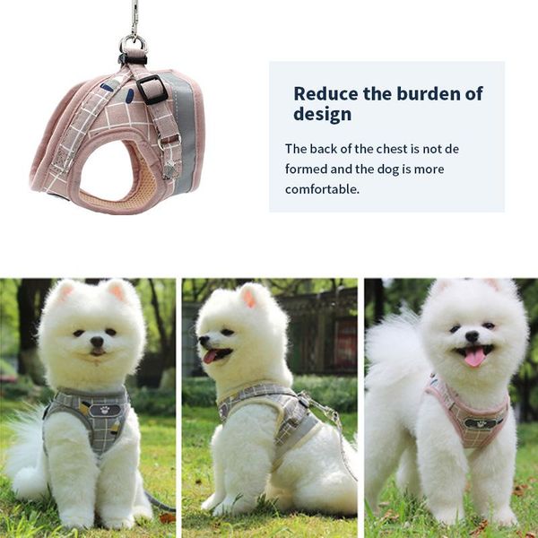 dog collars & leashes pet cat harness with leash adjustable vest walking supplies soft breathable plaid collar puppy for small medidum large
dog collars & leashes pet cat harness with leash adjustable vest walking supplies soft breathable plaid collar puppy for small medidum large