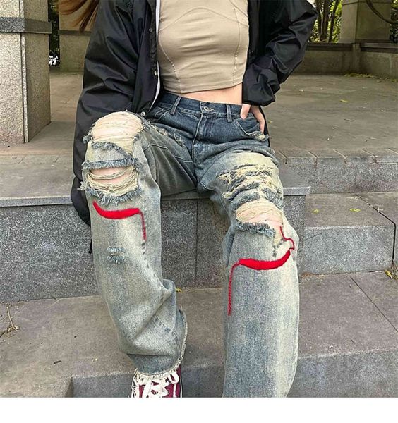 women's pants & capris cool ripped denim breeches from teenage men retro baggy jeans harajuku summer casual gothic hip hop vintage stre, Black;white
women's pants & capris cool ripped denim breeches from teenage men retro baggy jeans harajuku summer casual gothic hip hop vintage stre, Black;white