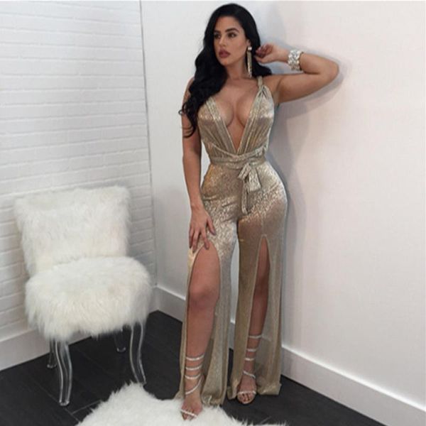 women's jumpsuits & rompers 2021 summer deep v-neck sleeveless bandage female elegant back cross ovaralls high split see through jumpsu, Black;white
women's jumpsuits & rompers 2021 summer deep v-neck sleeveless bandage female elegant back cross ovaralls high split see through jumpsu, Black;white