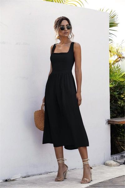casual dresses summer dress women backless white black ruched slip midi sundresses 2021 ladies square collar vestido clothes, Black;gray
casual dresses summer dress women backless white black ruched slip midi sundresses 2021 ladies square collar vestido clothes, Black;gray