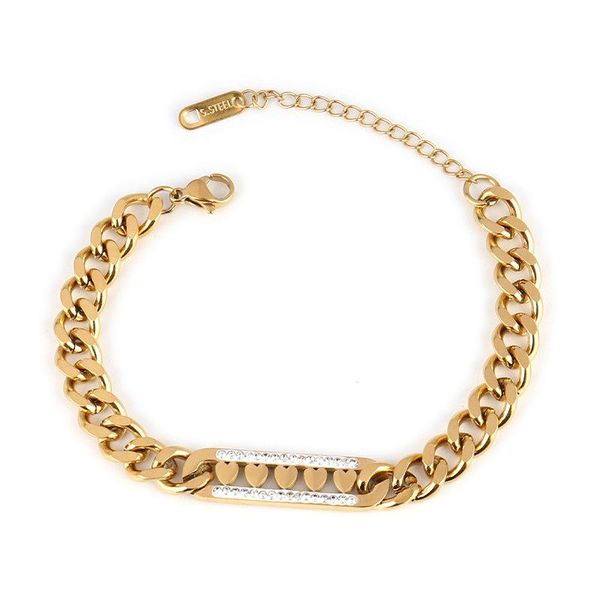 link, chain punk thick bracelet for women stainless steel women's heart star charm jewelry gift, Black
link, chain punk thick bracelet for women stainless steel women's heart star charm jewelry gift, Black