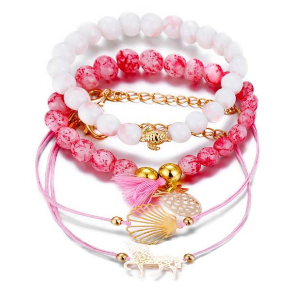 charm bracelets ethnic style animal shape beaded women's wassel bracelet four-piece bohemian jewelry party holiday gifts, Golden;silver
charm bracelets ethnic style animal shape beaded women's wassel bracelet four-piece bohemian jewelry party holiday gifts, Golden;silver