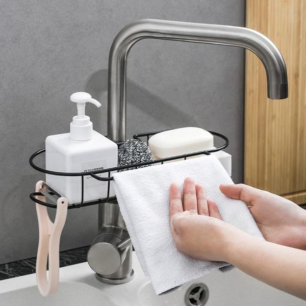 household faucet drain rack kitchen supplies sponge brush scouring pad iron storage shelf rag cleaning tools dish cloth holder & organizatio
household faucet drain rack kitchen supplies sponge brush scouring pad iron storage shelf rag cleaning tools dish cloth holder & organizatio