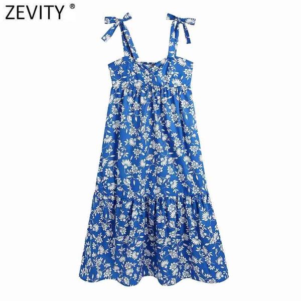 zevity new women fashion floral print blue bow tied sling midi dress female chic back elastic pleats casual vestidos ds8270 210419, Black;white
zevity new women fashion floral print blue bow tied sling midi dress female chic back elastic pleats casual vestidos ds8270 210419, Black;white