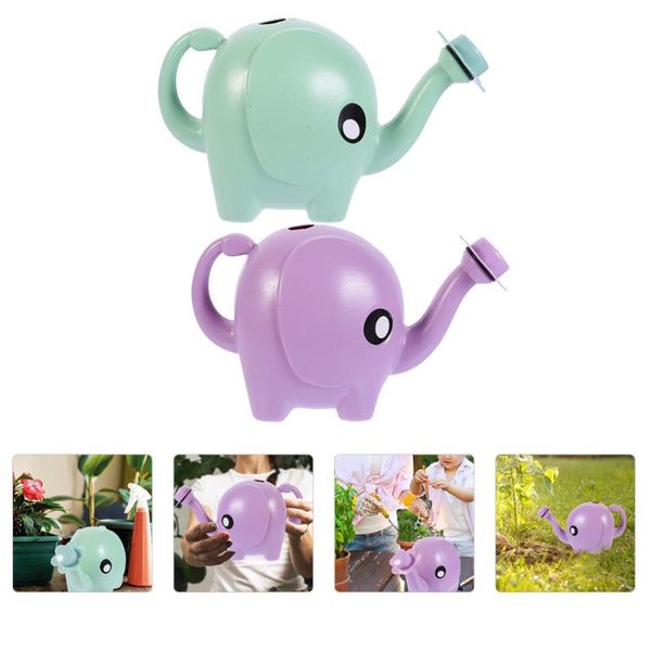 wallpapers 2pcs cartoon elephant design watering pots for home garden