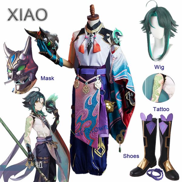 anime costumes game genshin impact xiao cosplay costume kimono outfit wig tattoo mask cosplay anime halloween costume for women men, Black
anime costumes game genshin impact xiao cosplay costume kimono outfit wig tattoo mask cosplay anime halloween costume for women men, Black