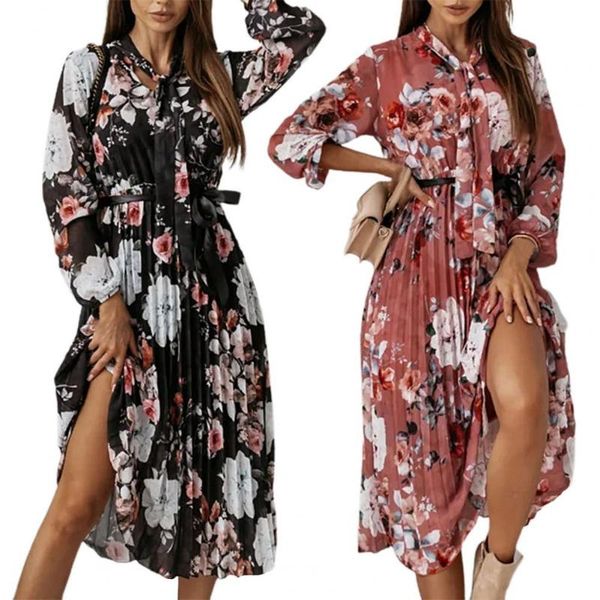 casual dresses elegant women dress loose floral long lantern sleeve pleated mid waist comfy midi accessory breathable for dating, Black;gray
casual dresses elegant women dress loose floral long lantern sleeve pleated mid waist comfy midi accessory breathable for dating, Black;gray