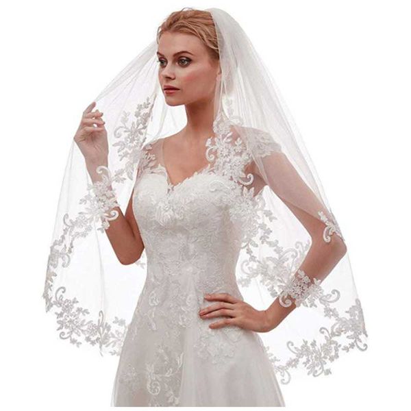 bridal veils beautiful lace side inlaid flowers wedding bride veil a layer of white gauze soft net insert comb tiara shawl short, Black
bridal veils beautiful lace side inlaid flowers wedding bride veil a layer of white gauze soft net insert comb tiara shawl short, Black
