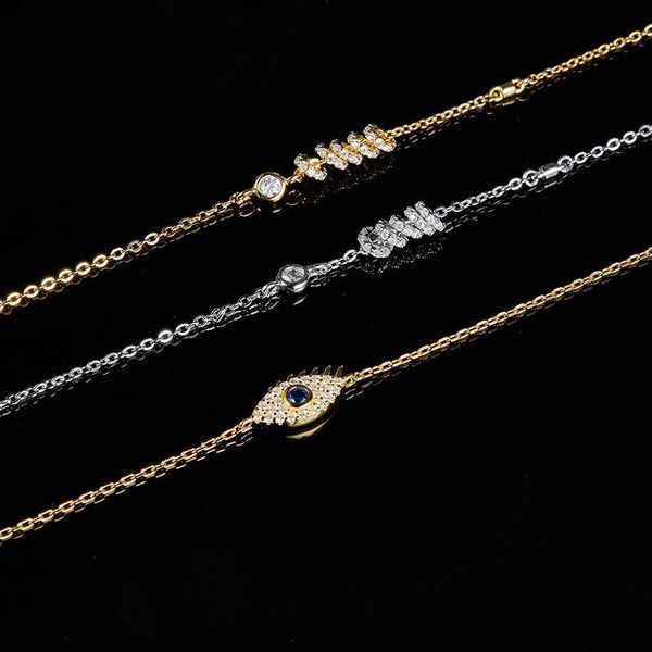anklets 100% pure 925 sterling silver blue eyes ankle with cz zircon foot chain gold plated bracelet for women party jewelry, Red;blue
anklets 100% pure 925 sterling silver blue eyes ankle with cz zircon foot chain gold plated bracelet for women party jewelry, Red;blue