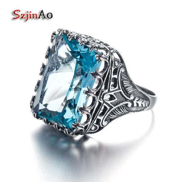 cluster rings szjinao square blue aquamarine skull 925 silver elephant ring antique national decoration for women size 5-11, Golden;silver
cluster rings szjinao square blue aquamarine skull 925 silver elephant ring antique national decoration for women size 5-11, Golden;silver