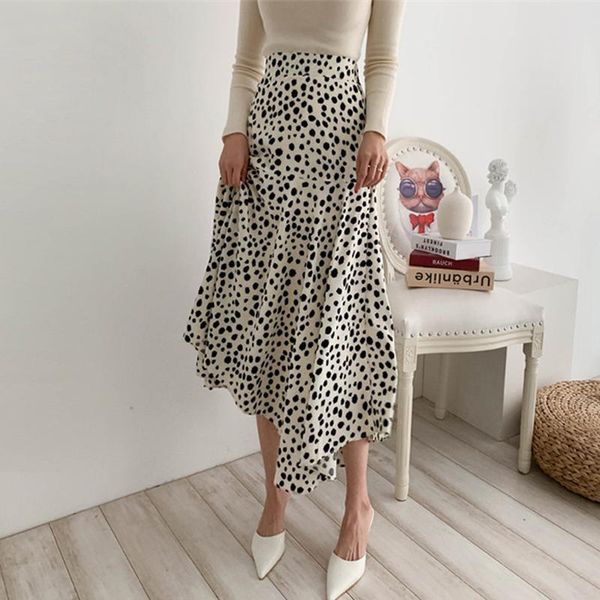 skirts limiguyue summer irregular polka dots print women midi skirt elastic high waist loose female faldas chic boho k610, Black
skirts limiguyue summer irregular polka dots print women midi skirt elastic high waist loose female faldas chic boho k610, Black