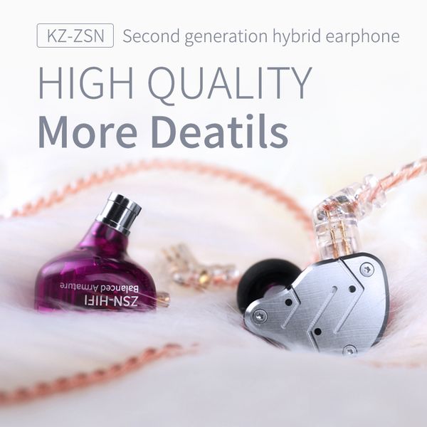 kz zsn metal headphones hybrid technology 1ba+1dd hifi bass earbuds in ear monitor earphones sport noise cancelling headset
kz zsn metal headphones hybrid technology 1ba+1dd hifi bass earbuds in ear monitor earphones sport noise cancelling headset