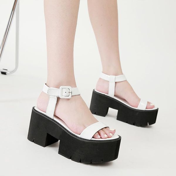 sandals summer shoes dress vintage buckle punk gothic platform chunky heels peep toe gladiator women creepers, Black
sandals summer shoes dress vintage buckle punk gothic platform chunky heels peep toe gladiator women creepers, Black
