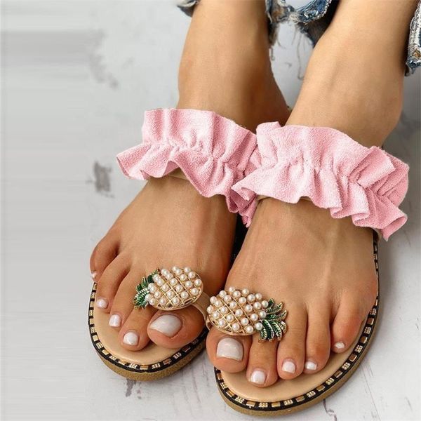 sandals pineapple women 2021 summer fashion rhinestone slip on ladies casual beach slippers 35-43 big home flat slides, Black
sandals pineapple women 2021 summer fashion rhinestone slip on ladies casual beach slippers 35-43 big home flat slides, Black