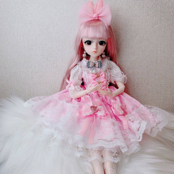 45 cm 1/4 girl doll with joint fashion doll princess big doll set girl birthday baby gift for kids
45 cm 1/4 girl doll with joint fashion doll princess big doll set girl birthday baby gift for kids