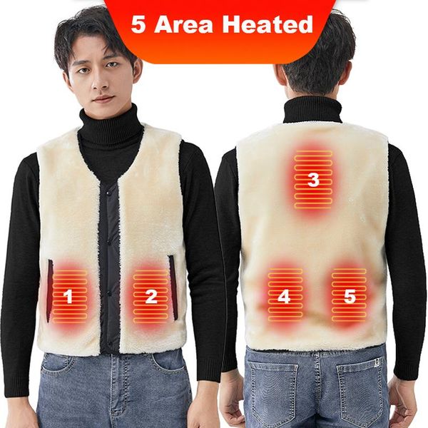 men's vests usb heated vest two ways to wear intelligent electric heating thermal warm clothes winter, Black;white
men's vests usb heated vest two ways to wear intelligent electric heating thermal warm clothes winter, Black;white