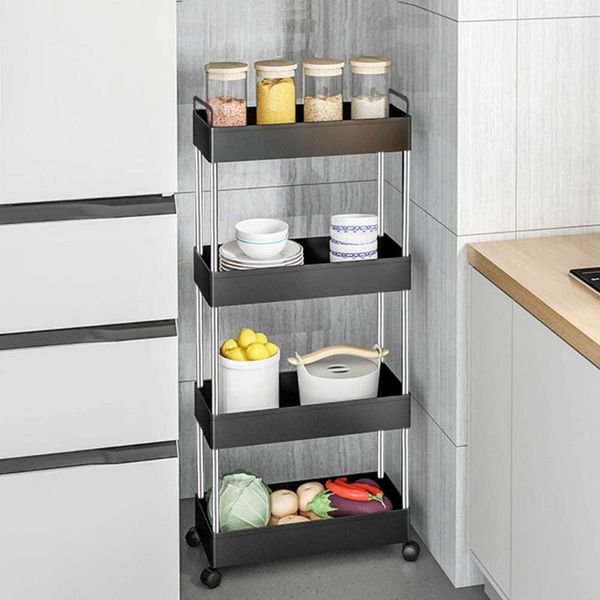 hooks & rails adjustable 4/3/2 layers storage trolley shelf movable rack rolling with 4 wheels cart goods kitchen tableware
hooks & rails adjustable 4/3/2 layers storage trolley shelf movable rack rolling with 4 wheels cart goods kitchen tableware