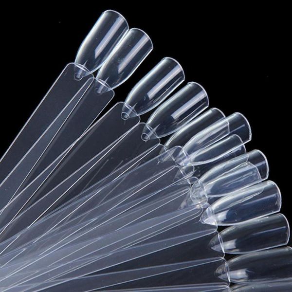 false nails 50pcs women nail art board tip stick polish foldable display practice fan for freshman, Red;gold
false nails 50pcs women nail art board tip stick polish foldable display practice fan for freshman, Red;gold