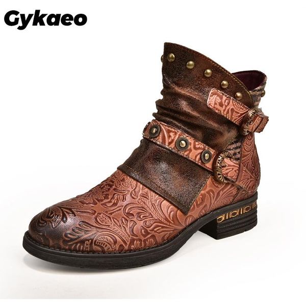 boots england retro rivet genuine leather platform floral women shoes brown botas mujer 2021 winter round toe short ankle, Black
boots england retro rivet genuine leather platform floral women shoes brown botas mujer 2021 winter round toe short ankle, Black