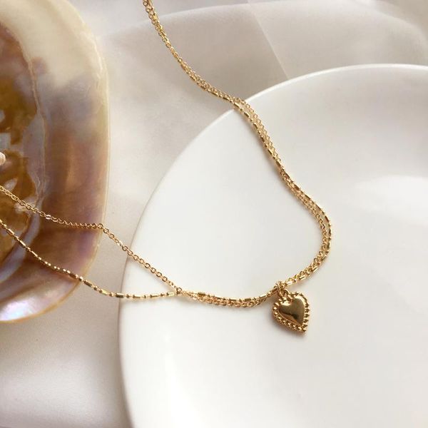 pendant necklaces trendy jewelry necklacle for girl women fashion korean temperament metal golden plating chain heart necklace party, Silver
pendant necklaces trendy jewelry necklacle for girl women fashion korean temperament metal golden plating chain heart necklace party, Silver