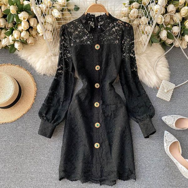 casual dresses 2021 lace ol for women summer y2k office lady solid hollow out party dress fashion clothes vestidos wear d381, Black;gray
casual dresses 2021 lace ol for women summer y2k office lady solid hollow out party dress fashion clothes vestidos wear d381, Black;gray