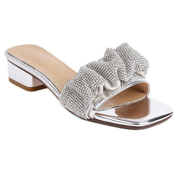 slippers 2021 summer female slipper arrival crystal thick low heels women sandals classic wedding party shoes woman size 41 42 43, Black
slippers 2021 summer female slipper arrival crystal thick low heels women sandals classic wedding party shoes woman size 41 42 43, Black
